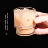 Vasos de Vidrio Apilables de Alta Calidad al por Mayor, Vasos de Girasol Estilo Ins de Lujo Ligero, Vasos de Agua Domésticos de Nicho para Chicas de Verano