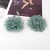 Accesorios DIY de Chifón Estilo Coreano con Borde Quemado Flor de Camelia 3D Adornos para el Cabello Flores para el Cabello Flores Enrolladas Accesorios para Zapatos Sombreros Ropa