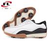 Fornecimento Direto da Fábrica de Sapatos de Golfe Masculinos, Couro Bovino, Respirável, Resistente ao Desgaste, Impermeável, Logo Personalizável
