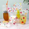 Bolsa Desechable para Bebidas Bolsa para Jugo de Frutas Bolsa Dispensadora Bolsa Transparente Autosellable Bolsa Portátil para Té de Frutas Bebida de Celebridad Té con Leche