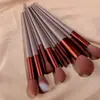 Nuevo Set de Brochas de Maquillaje Verde Cuatro Estaciones de 13 Piezas Portátil de Cerdas Suaves Brocha para Rubor Brocha para Sombra de Ojos Set Completo de Herramientas de Belleza