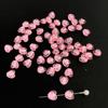 Mini Acrílico Transparente Cor Sólida Furo Reto Coração Pequeno DIY Pulseira de Miçangas Colar Brincos Acessórios Vintage