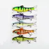 Peixe de Três Seções Isca Luya Mino Isca Falsa Isca Multiseção Isca Dura Submersa Venda Quente Transfronteiriça Isca Biônica