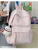 Mochila Escolar Simples Estilo Coreano para Alunos do Ensino Fundamental II e Médio, Versátil para a Aula e o Trajeto, Mochila de Viagem Leve de Grande Capacidade
