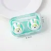 Gafas Conejo Estuche para Lentes de Contacto Caja de Almacenamiento de Gafas de Dibujos Animados Linda para Niñas Portátil Estuche de Lentes de Contacto de Alto Valor