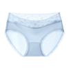 Ropa interior de seda de hielo para mujer, fina, sin marcas, de algodón puro, antibacteriana, con encaje en la entrepierna, refrescante.