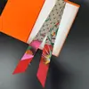 Lenço de Seda para Mulheres, Estreito e Longo, Lenço Diagonal de Camada Dupla, Faixa de Cabelo de Seda de Hangzhou, Fita para Amarrar Bolsas, Lenço de Pescoço Versátil Estilo Coreano para Primavera e Outono