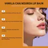 Bálsamo Labial Suave de Cuidado Estacional Ouhoe (Té de Vainilla) Fresco e Hidratante, Sella la Humedad, Rellena los Labios Bálsamo Labial