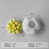 Molde carnoso Jiahuimei con gotas de cristal, adorno de yeso, herramienta abrasiva, molde de silicona para velas de aromaterapia.