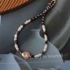 Colar Original de Aventurina Roxa Barroca com Pérolas de Água Doce Joias de Luxo Acessíveis Joias de Nicho Versátil Elegante Corrente de Clavícula Retrô