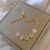 Pulsera de Lujo Ligero Diseño Nicho Ins Pulsera Celebridad de Internet para Mujer Estilo Coreano Combinable Simple Moda Pulsera Personalizada