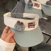 Gorra de Béisbol Linda de Ala Ancha que Hace que la Cara Parezca Más Pequeña, Sombrero de Sol para Primavera y Verano, Sombrero de Protección Solar de Dibujos Animados de Conejo con Parte Superior Abierta para Mujer