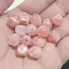 Nova cor de doce de primavera superfície de corte acrílica contas soltas diy material de joia de cristal rosa acessórios com contas atacado
