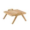 Patio al aire libre Anti-corrosión Teca Mimbre Minimalista Silla de Ocio Nórdico Madera Maciza Asiento Mimbre Silla Reclinable Combinación Sofá