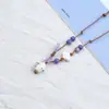 Colar de Maçã de Cerâmica Jingdezhen Colar Borboleta Dopamina Personalidade Fresca Feminina Moda Versátil Colar Venda por Atacado