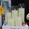 Vela Eletrônica LED Oscilante Simulação Vela de Casamento Concerto à Luz de Velas Props para Script Killing Luz de Acrílico Atmosférica de Natal