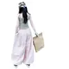 Conjunto de Verano para Niñas 2026 Nuevo Casual Estilo Coreano para Niñas Mayores, Conjunto de Top sin Mangas con Pantalones de Tres Rayas, Moderno