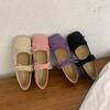 Bailarinas Estilo Francés con Tacón Oculto y Doble Lazo para Mujer, Nuevo Modelo Primavera y Otoño 2026, Zapatos de Correa Única para Combinar con Faldas
