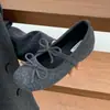 Zapatos peludos grises de felpa para mujer que aumentan la altura, serie gris de moda, usados por blogueros celebridades de internet, Zapatos de algodón peludos de tacón alto Mary Jane