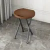 Taburete Plegable, Taburete Portátil para el Hogar para Cambiarse los Zapatos, Taburete de Mesa de Café, Silla de Mesa de Comedor, Taburete de Baño, Soporte Metálico Multifuncional de Almacenamiento en la Puerta