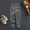 Pantalones de algodón para niños de primavera y otoño, pantalones de cintura alta para bebés, leggings para niños y niñas, pantalones de pijama para bebés que se pueden abrir