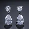 Rakol Aretes Clásicos Coreanos de Gota de Agua Fabricante Venta Caliente Mayoreo Zircón Aaa Alta Calidad Damas Aretes Exquisitos