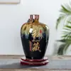 Botella de Vino de Cerámica Jingdezhen 1/2/3/ 5/5 kg Tarro de Vino Sellado para el Hogar Juego de Vino Tallado Colección Privada