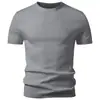 Comercio exterior transfronterizo 2026 nuevo suéter de punto de manga corta, camiseta de manga corta, top casual para hombre, Amazon