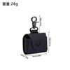 Llavero con Accesorios de Almacenamiento Mini Portátil de Cuero PU Seleccionado Cuidadosamente, Bolsa para Guardar Cinta Métrica de Microfibra, Llavero