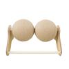 Brinquedo para Animal de Estimação Poste Arranhador para Gatos de Madeira Maciça Sisal Resistente ao Desgaste Não Solta Pelo Arranhador Giratório para Gatos Brinquedo para Provocar Gatos Alívio do Tédio Bola Arranhadora para Gatos