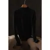 Camiseta Base de Cachemir de Cuello Alto Medio Estilo Commuter JpBasic de Hengjia para Mujer Invierno Acetato Lyocell Top Interior