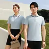 Camisa Polo de Verano para Hombre de Seda Helada Transpirable con Cuello