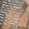 Molde para decoración de uñas cruzada, nuevo y moderno estilo punk gótico, herramienta de impresión 3D en relieve, pegatinas para decoración de uñas con letras