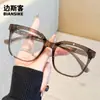 5022 Nuevas Gafas de Estilo Coreano con Montura Cuadrada Grande para Hombres y Mujeres, Celebridad de Internet, Rostro Grande, Sin Maquillaje, Adelgazantes, Montura de Gafas Moderna con Filtro de Luz Azul