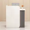 Balcão de caixa para pequenas lojas, balcão de bar comercial simples e moderno para lojas de conveniência, mesa de bar moderna, balcão de checkout para lojas de roupas