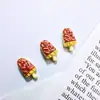 Serie de Juguetes Comestibles Más Vendidos Adornos para Uñas de Arte de Helado Conos de Helado Mini Lindos Uñas Portátiles Accesorios para el Cabello Accesorios de Resina