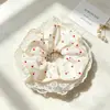 Xuxinha de tecido de renda, multicamadas, estilo coreano, especificamente para penteados de coque feminino. Acessórios em estoque, atacado disponível