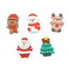 Serie Navideña Nueva Transfronteriza Accesorios de Resina Papá Noel DIY Funda para Teléfono Móvil Pasador Imán para Refrigerador Decoración