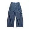 Nanxia Disguise 2026 Otoño Nuevo Estilo Callejero Japonés Marca Exterior Multi-Bolsillo Ropa de Trabajo Pantalones Casuales Pantalones Curvos para Hombre