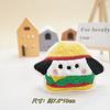 Bichinho de Pelúcia Cartoon Cachorro Parchapa Hambúrguer Cachorro Tomate Boneca Broche Acessórios Pingente de Bolsa DIY Acessórios de Cabelo Acessórios para Sapatos e Meias
