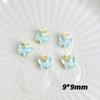 Moca hielo diamante mariposa diamante joyería de uñas costura punta del dedo mariposa aleación mini mariposa decoraciones accesorios