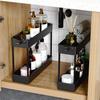Estante de Almacenamiento de Espacios de Plástico Personalizado Estante de Almacenamiento de Cocina Estante de Piso para Baño Carrito para el Hogar Estante de Almacenamiento para el Hogar