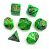 Conjunto de Dados de 7 Peças Dragão e Masmorra DND Dados Multilaterais de Duas Cores Conjunto de Dados para RPG de Mesa