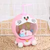 Estilo Japonés Estilo Retro Gato Doraemon Dingdang Luz de Noche Alcancía Adornos Hechos a Mano Artesanías de Resina Regalo de Cumpleaños