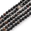 Gato de la suerte 2-4 mm cuentas pequeñas facetadas cuentas de turmalina cristal ágata tallado cuentas sueltas pequeñas accesorios para joyería DIY