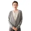 Diseño suave y acogedor de cachemira, estilo francés de nicho, cárdigan de punto de imitación de dos piezas para mujer de otoño e invierno, suéter de cachemira holgado