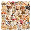 50 Peças de Adesivos Fofos de Hamster para Animais de Estimação, Venda Quente Transfronteiriça, Série Engraçada de Fantasia, Decoração de Diário, Adesivos Autocolantes Não Secantes Atacado
