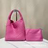 Cross-border estilo saco tecido feminino primavera e verão saco pequeno e leve feminino saco de grande capacidade cesta de legumes bolsa