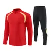 Conjunto de Chándal de Fútbol con Media Cremallera, Ligero, Manga Larga, Aspecto Otoño e Invierno, Tejido Deportivo Personalizable