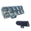 Nuevos faros LED para motocicleta y coche eléctrico, 6, 8 o 10 LED, dos colores, doble fila, foco, luces de modificación externa